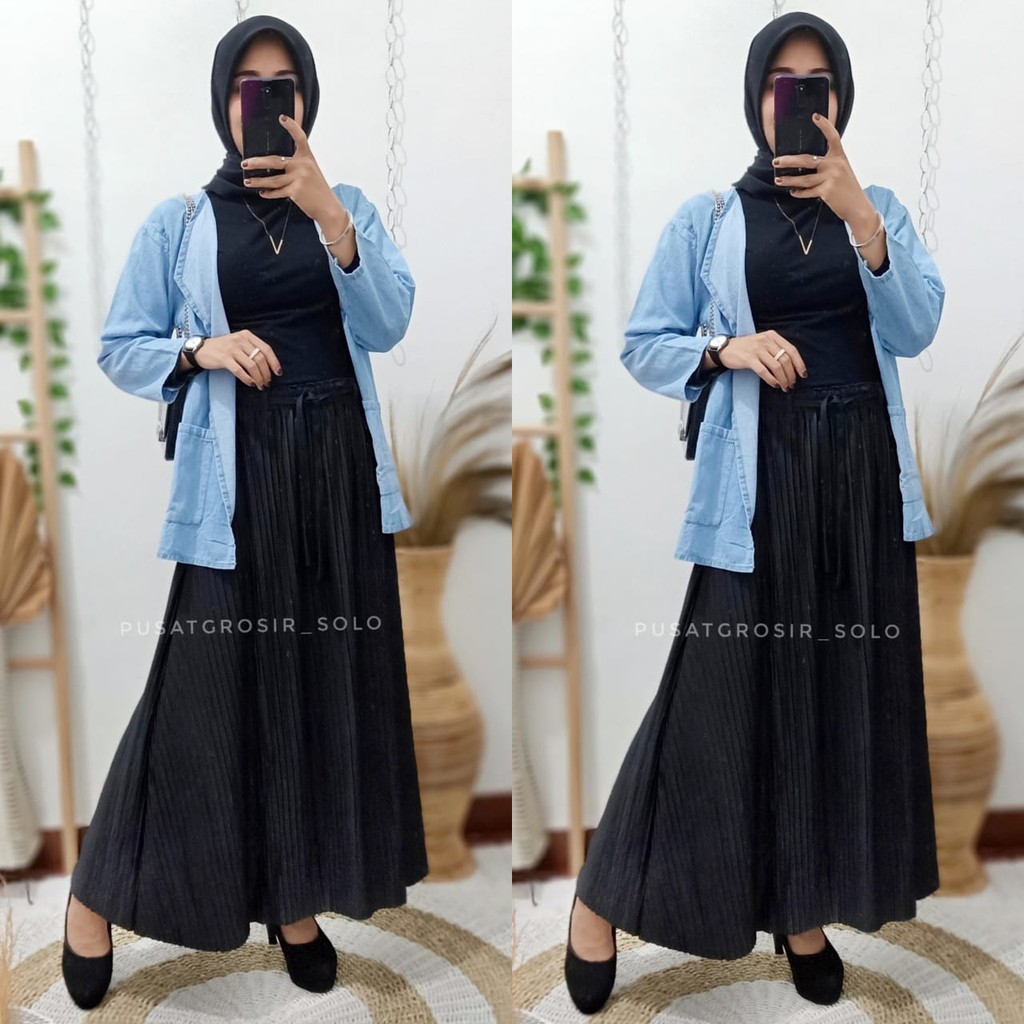 BELIA ROK PLISKET SKIRT / ROK PLISKET PREMIUM/ JERSEY MOUMBLOE TALI LEPAS