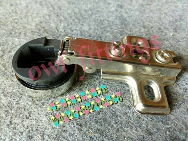 BONUS Skrup!!! Engsel Sendok Kaca Elco Pintu Lemari Kaca Eceran 1 pc