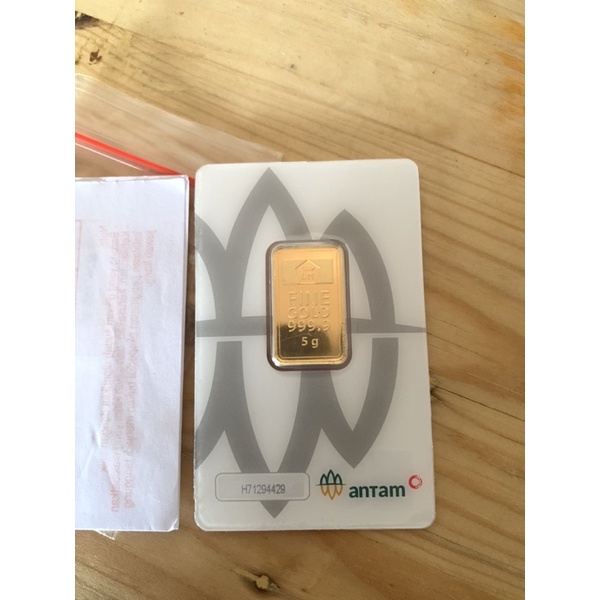 Emas Antam 5 gram 2022 Fine Gold CERTIEYE