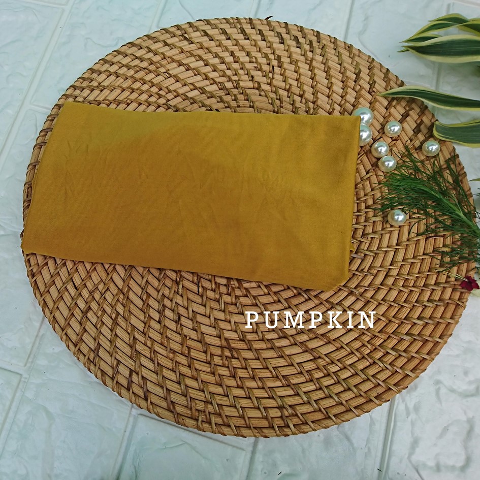 Jilbab Jersey Hijab Instan Bergo Antem Kerudung Pet Anti Tembem original-pumpkin