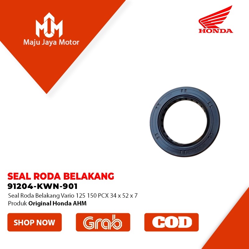 Seal sil Roda Belakang Vario 125 150 PCX 34 52 7 KWN Original AHM