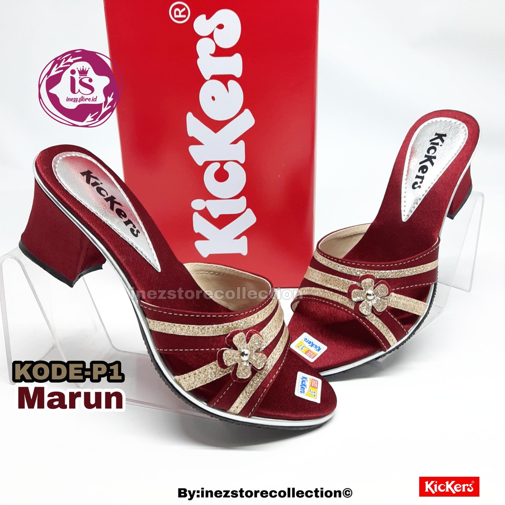 WEDGES SANDAL PESTA WANITA KICKERS BERKUALITAS KODE P1 MURAH