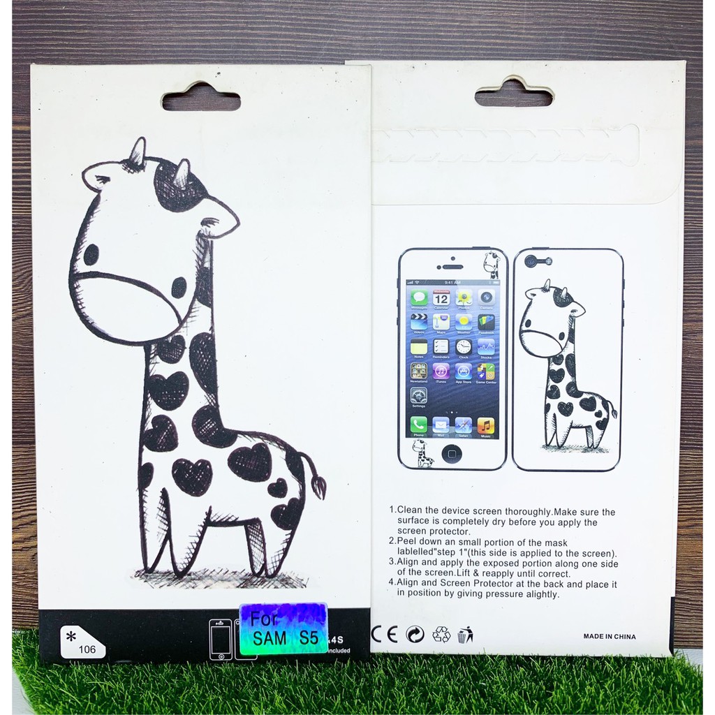 Screen Guard Stiker Pelindung Layar Paul Frank Jerapa Monkey Samsung S5