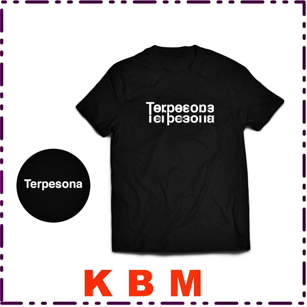 BISA COD Custom Kaos Ilusi Viral MURAH L - XL FREE TULISAN KAOS LIPAT TEKA TEKI