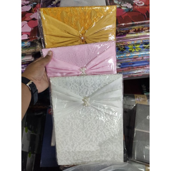 

Bro souvenir buku tamu brokat pita isi 1 buku 320 nama ttd murah