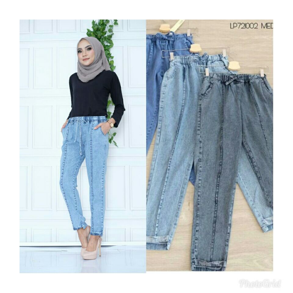 CELANA BAGGY JEANS JONJING JUMBO SNOW ACID | OBBY PANTS JONJING WARNA SNOW