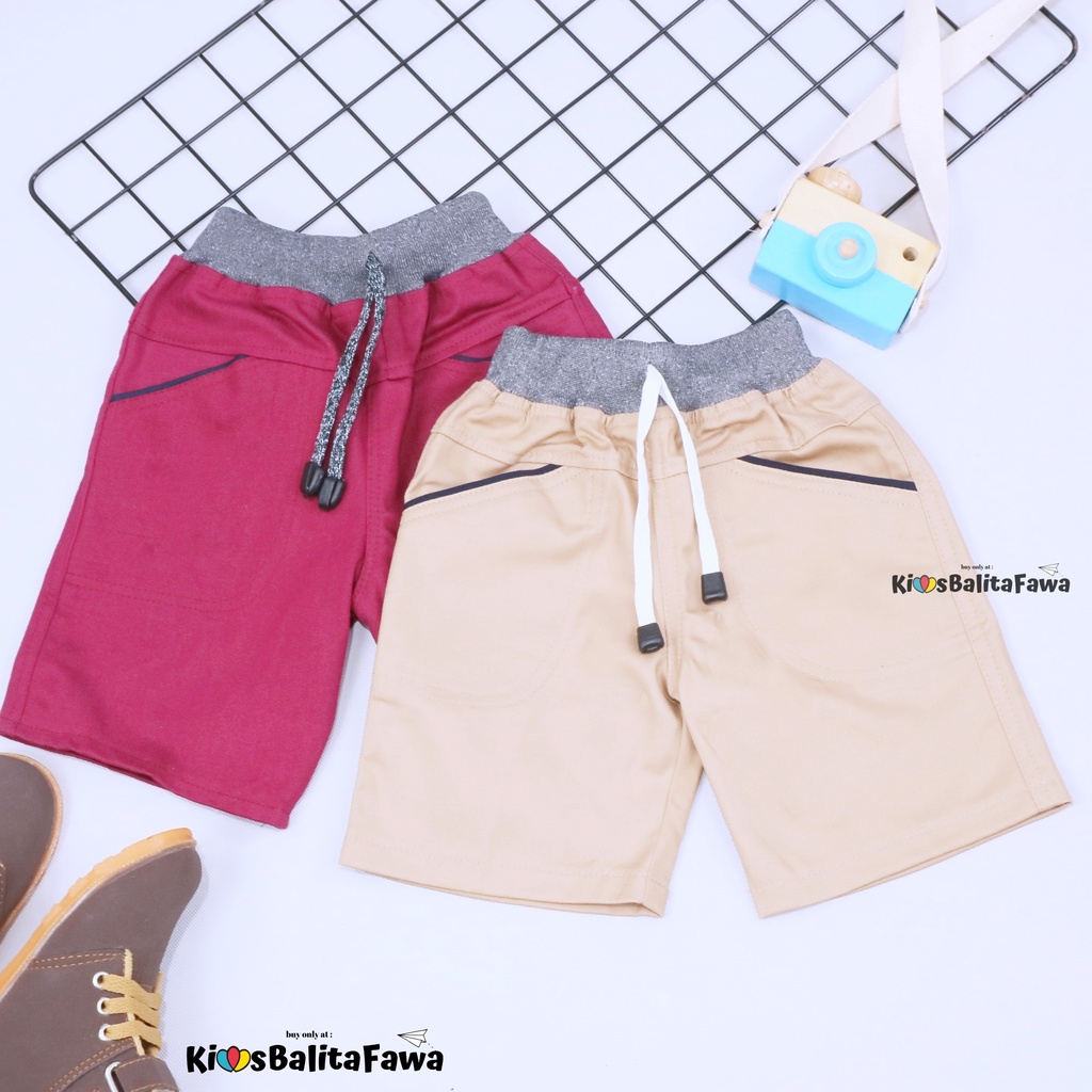 [POLOS] Celana Pendek Daffa uk 1-12 Tahun / EXPORT Quality Bawahan Anak Laki Pants Semi Jeans Cowok