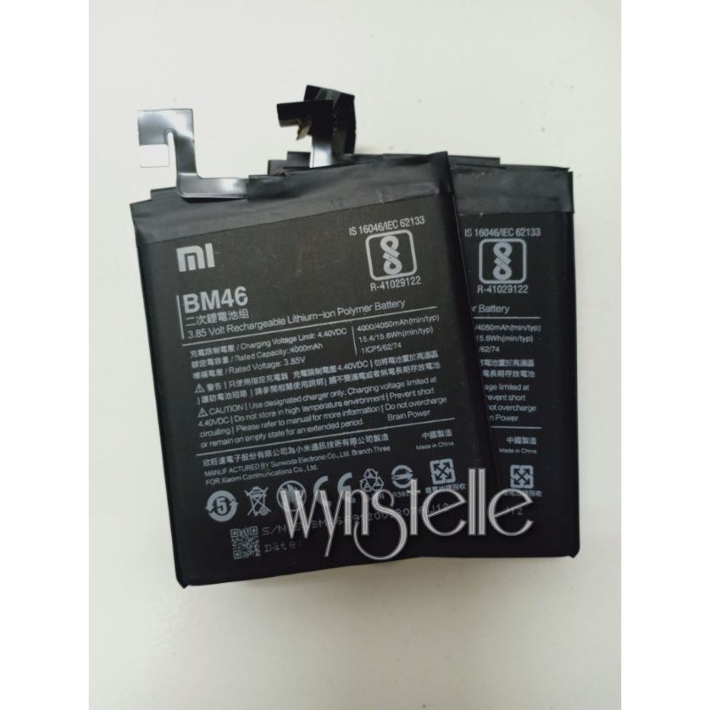 BM46 - Baterai Batre XIAOMI REDMI NOTE 3 - NOTE 3 PRO - NOTE 3SE BM46 ORIGINAL Model BM-46 BM 46