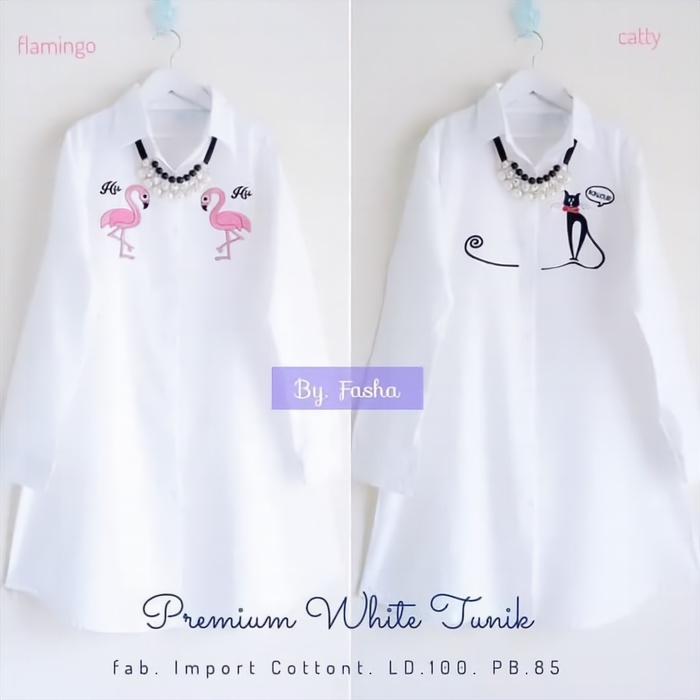 [COD] Hashiva + Premium White Tunic M / L / XL / XXL