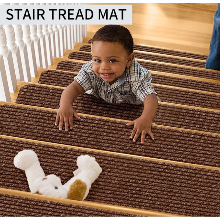 NA - Keset Tangga Anti Selip Dekorasi Tangga Rumah Stair Tread Mats