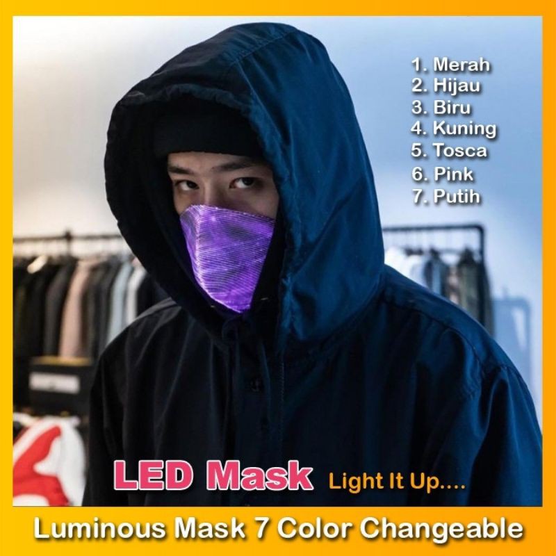Masker LED - LED MASK - Luminous mask