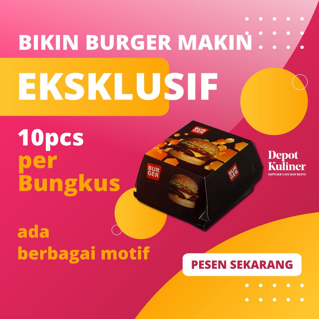 Kotak Burger / Kemasan Burger Eksklusif