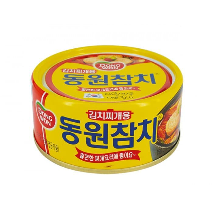 

Dongwon Tuna Dalam Saus Kimchi - Chunk Light Tuna Bumbu Kimchi Sauce 90gr Halal