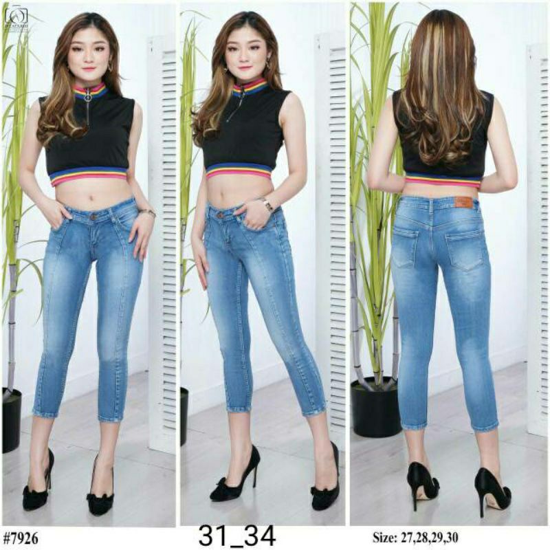 celana panjang wanita//celana jeans wanita//celana 7/9 wanita terbaru