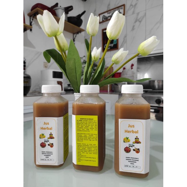 

Jus Herbal zanjabila 500ml/healty drink/posbindu mangga.