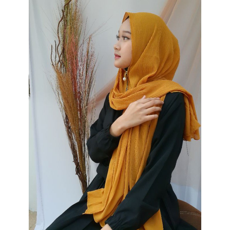 pashmina Prisket ziper/ sleting ceruty babydoll