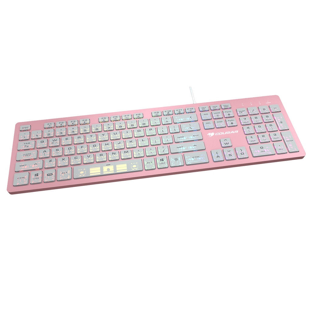 COUGAR GAMING KEYBOARD VANTAR AX PINK Aluminum RGB Scissor-Switch