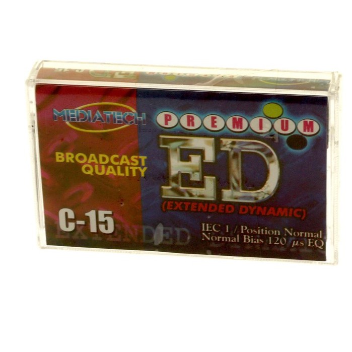 Kaset pita kosong  MEDIATECH ED C15 , C30 , C60, C90, C120 -10001/10002/10003/10004/10005