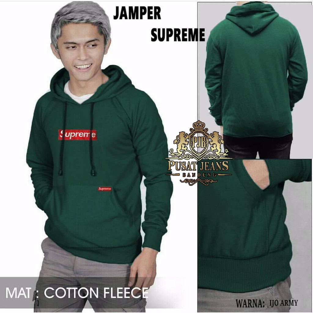 RCL - Jaket Sweater Pria Supreme Jaket Hoodie Best Seller