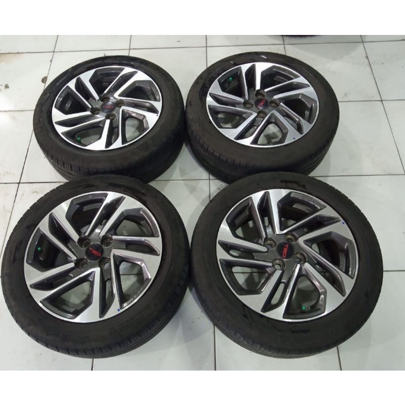 Oem new yaris  ring 16 lebar 6 pcd 4x100 Ban Dunlop 195 55 r16