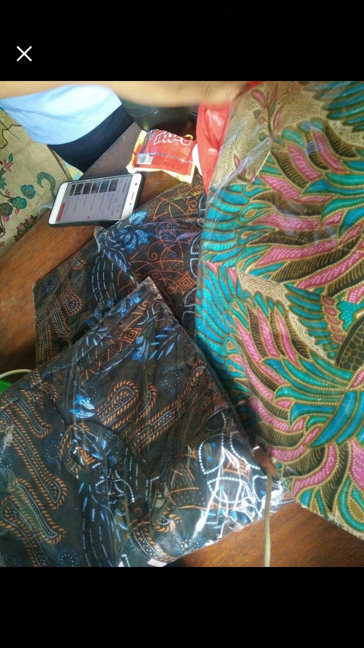 Maura Couple - Sania Ruffle Batik Couple Ori Ndoro Jowi Garansi Termurah Shopee - Batik Modern Solo