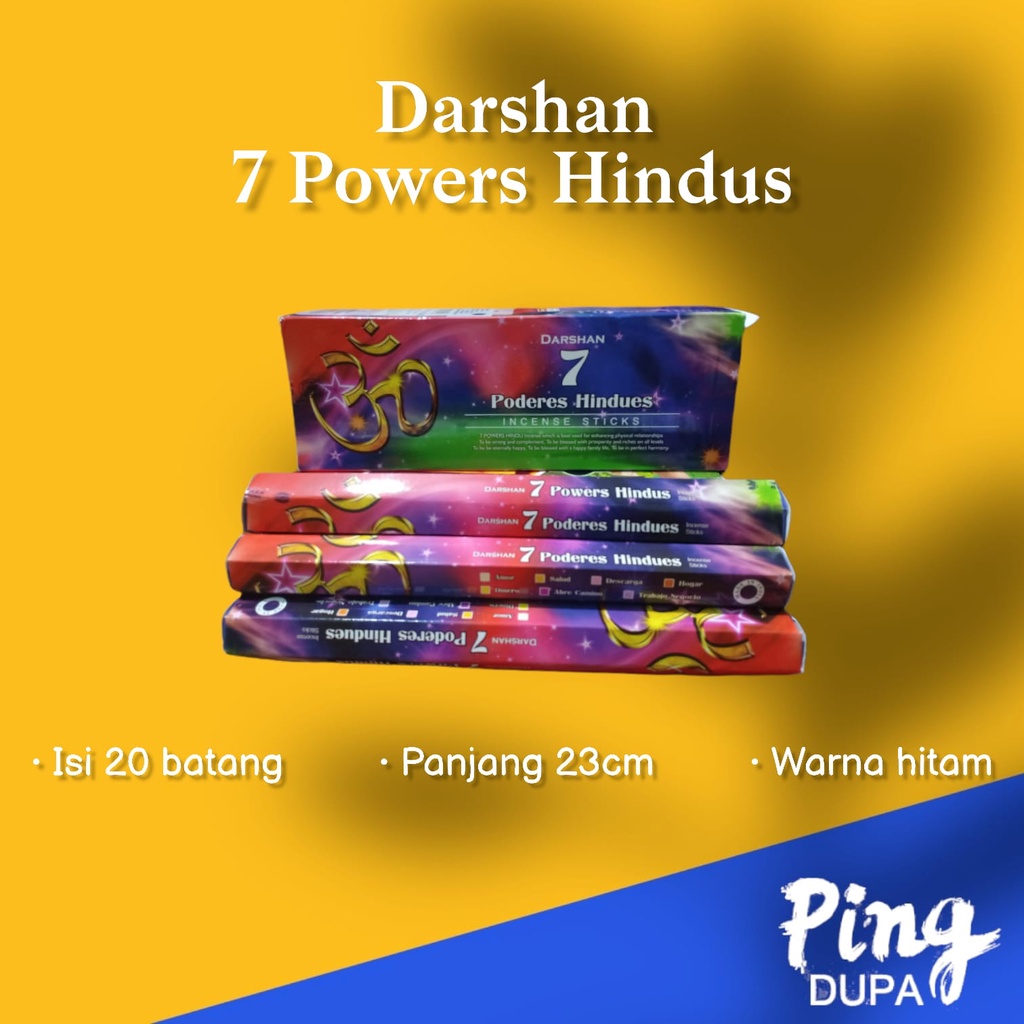 Dupa Hio 7 Powers Hindus Hexa By Darshan India