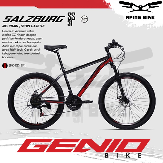 Sepeda Genio Salzburg SS-31 26 Sepeda Gunung Genio MTB (60% Rakit)