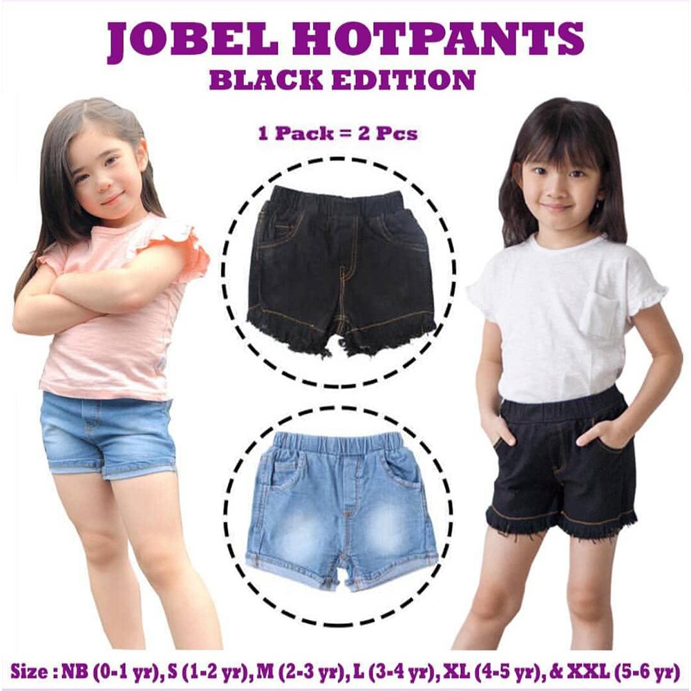 Celana Pendek Anak Jobel Hot Pants Edition Girl 2pcs Celana Anak Perempuan