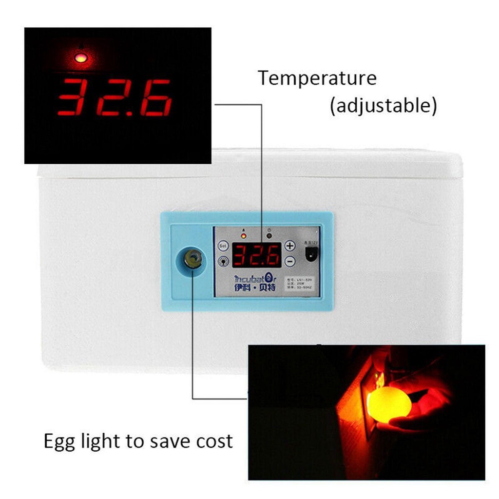 [Elegan] Tetas 20posisi Alat Tetas Pertanian Unggas Otomatis Egg Brooder