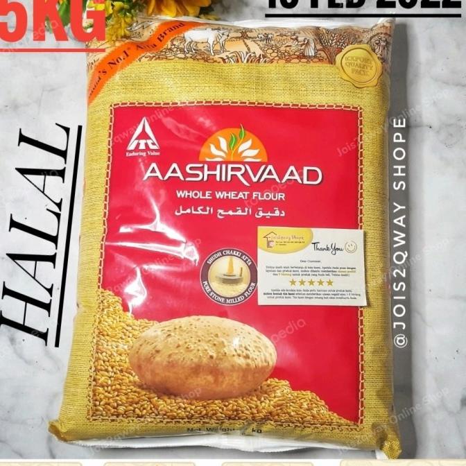 

BAYAR DITEMPAT Tepung Atta / Gandum AASHIRVAAD 5kg