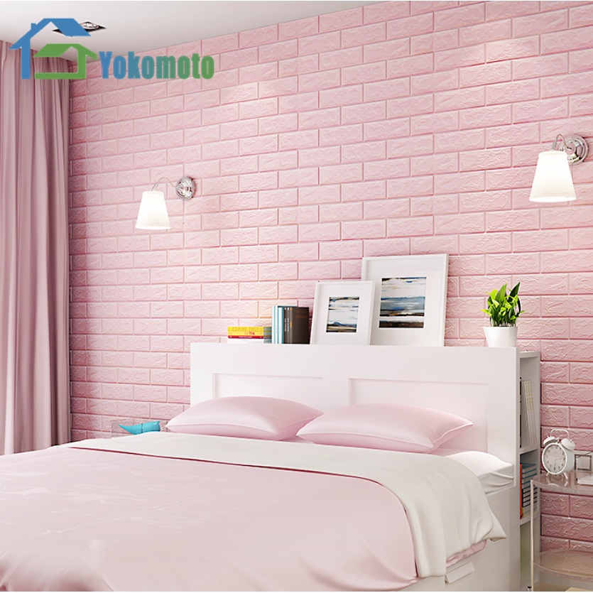 Ready Stock Wallpaper Dinding 3d Stiker Dinding kamar tidur hiasan dinding kamar tidur Dekorasi home living-5