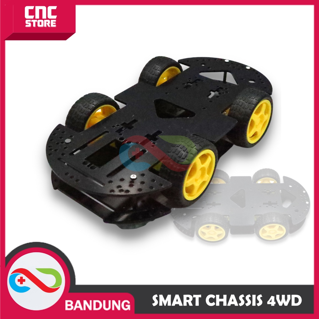 KIT SMART CHASSIS 4WD WHEEL DRIVE RC ARDUINO RASPBERRY ABS