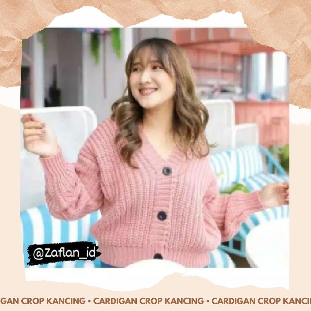 Cardigan Oversize Crop Kancing / Cardigan Rajut / Cardigan Rajut Remaja / Cardigan Remaja / Cardigan