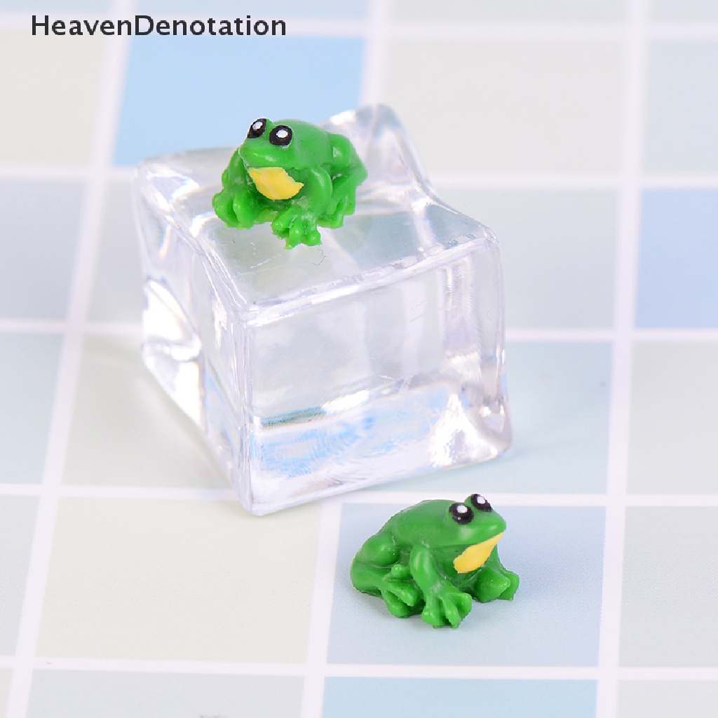 [HeavenDenotation] 2PCS Dollhouse miniature game scene model accessories mini frog