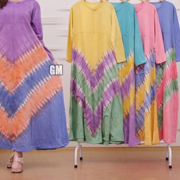 Daster lengan panjang busui kekinian bahan kaos adem