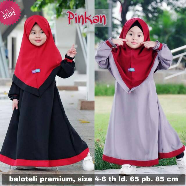 Gamis pinkan syar'i