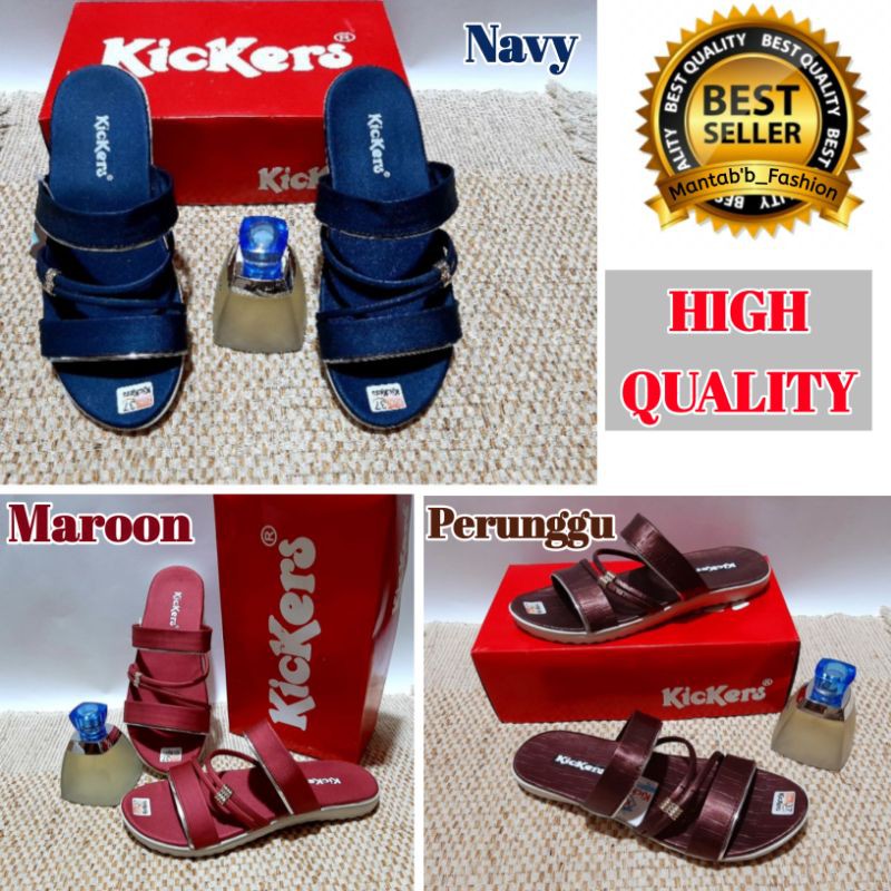 Sandal Slop wanita Turkey slempang | Sandal wanita | sandal Kickers | Sandal Slop Kickers | sandal