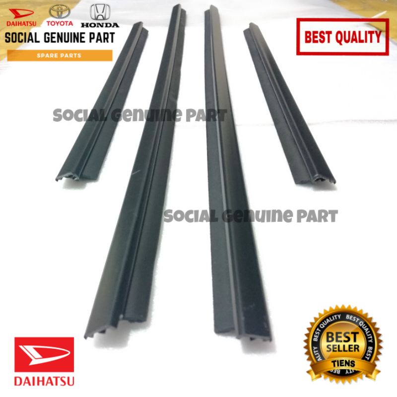 Karet pelipit plipit kaca luar Daihatsu sirion 2011-2017 4pcs Original