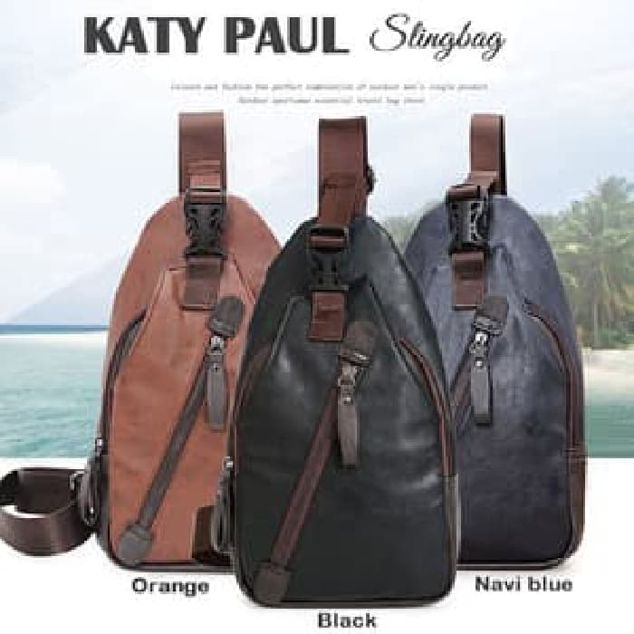 Tas Selempang Kulit Pria - sling bag - chest bag