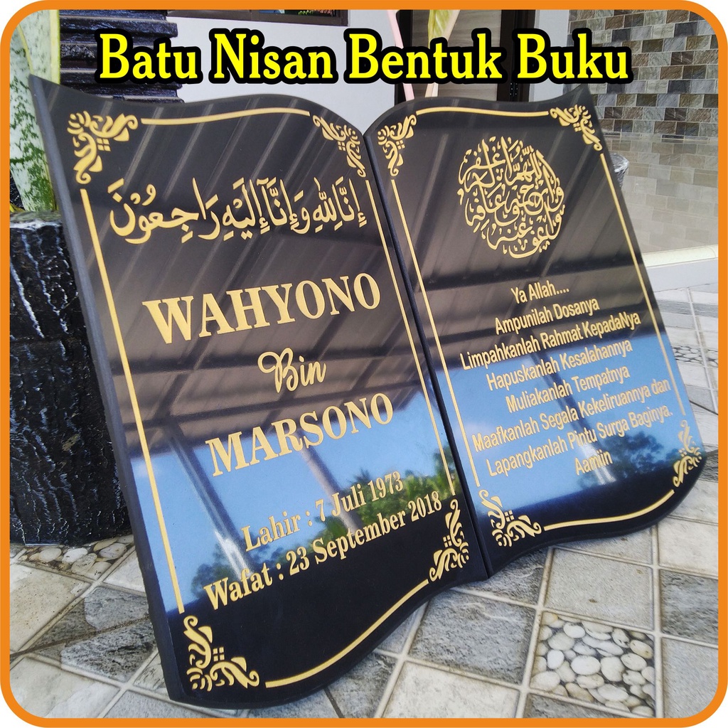 BATU NISAN BENTUK BUKU