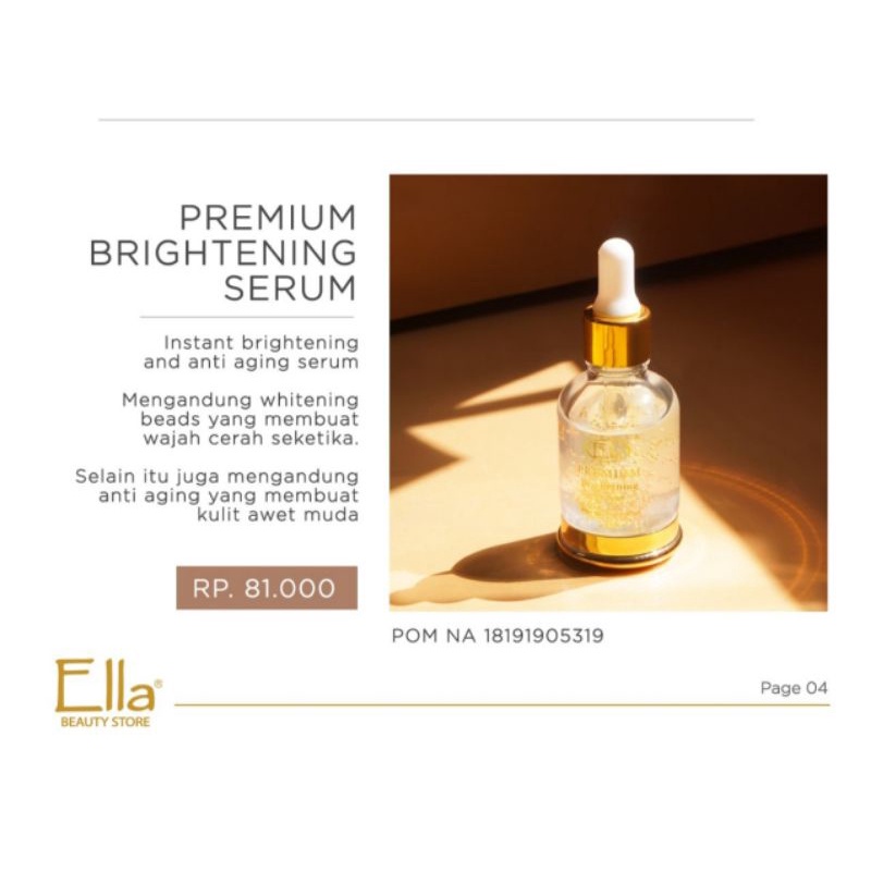 Ella Premium brightening serum