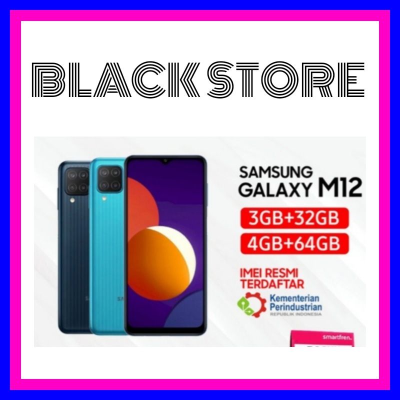 samsung galaxy M12 3/32 & 4/64 baru garansi resmi