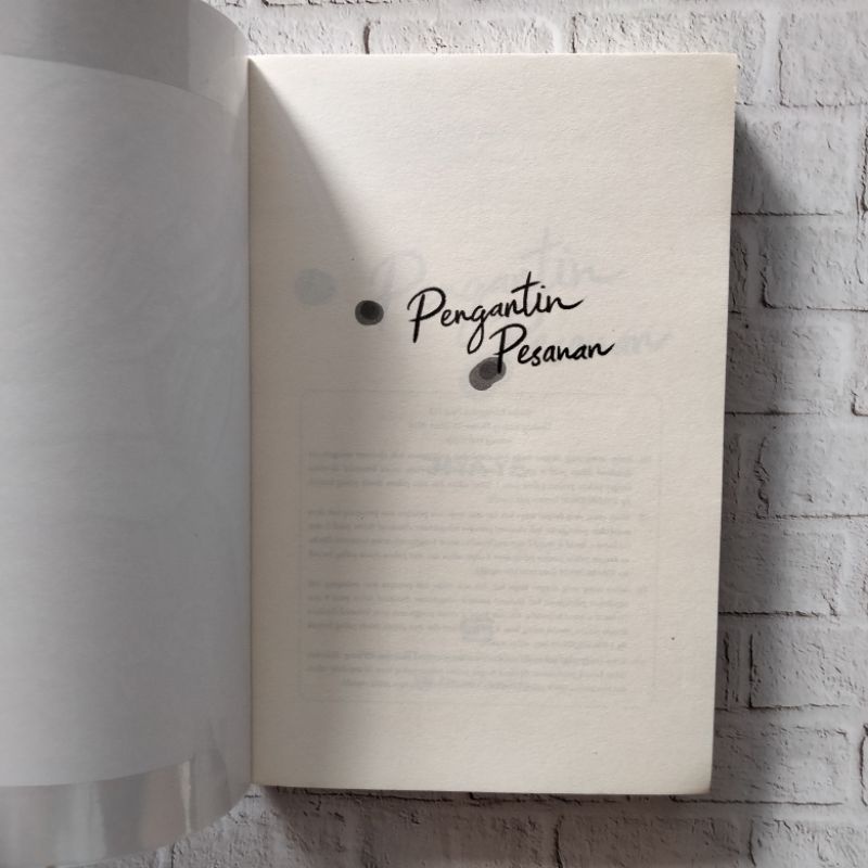 [preloved novel] pengantin pesanan by mya ye