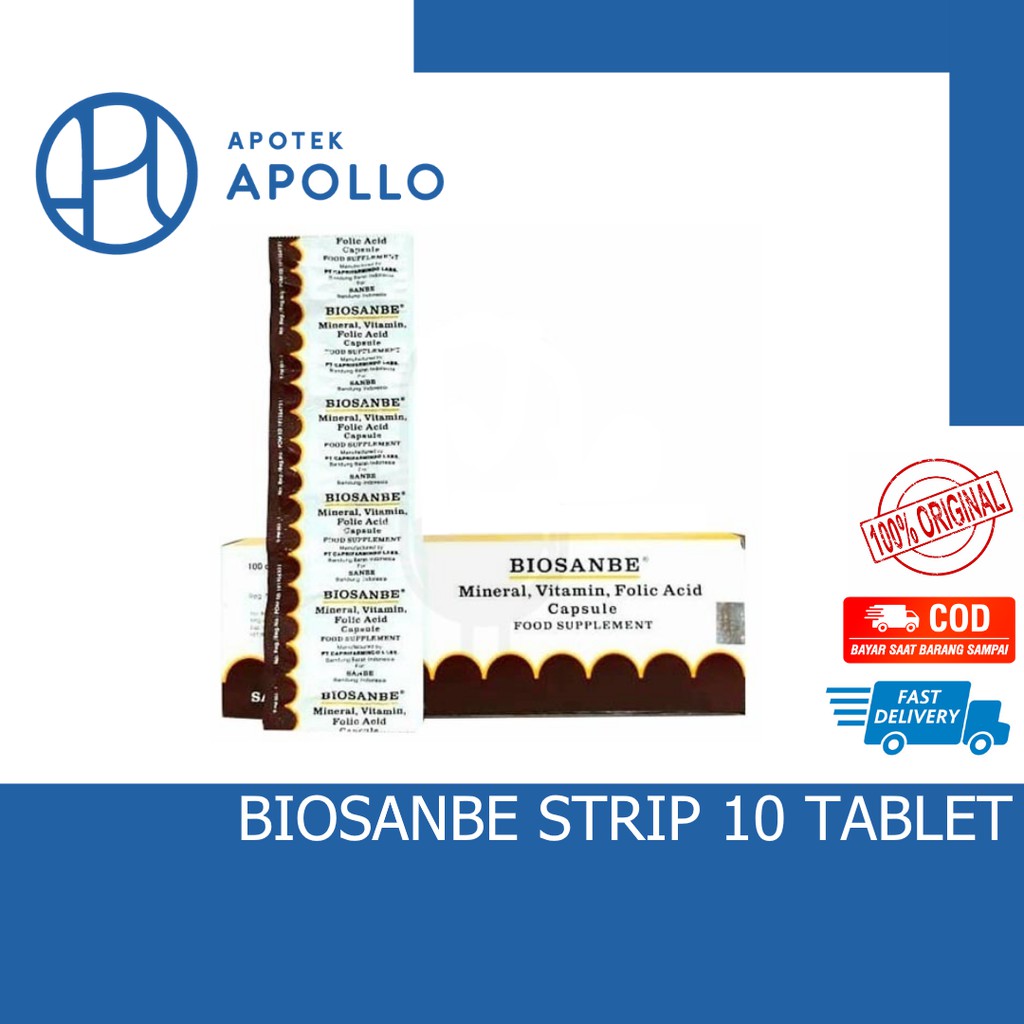 BIOSANBE SUPLEMEN STRIP 10 TABLET