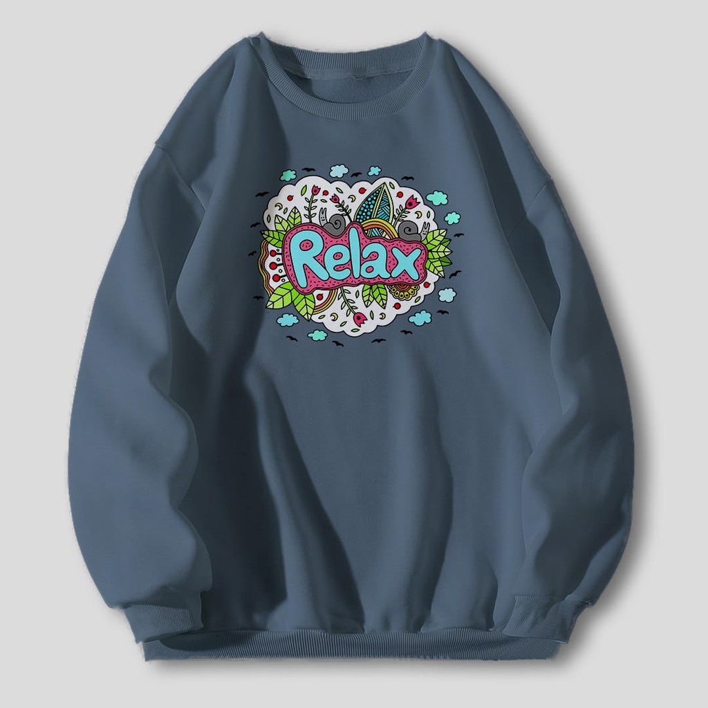 RELAX ETNIC SWEATER WANITA TEBAL DISTRO - CREWNECK HALUS TERLARIS