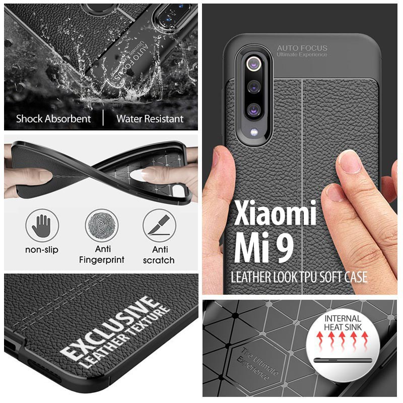 Xiaomi Mi 9 - Mi9 - Leather Look TPU Soft Case