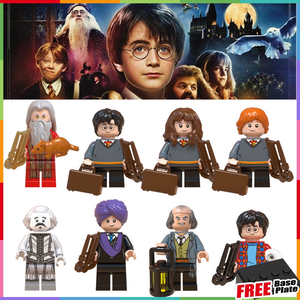 Wm6047 Mainan Action Figure Mini Karakter Harry Potter Ron Weasley Hogwarts Quirrell Filch