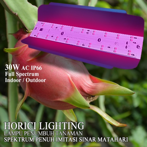 MEREK HORICI 220V 30W Lampu penumbuh tanaman  Tumbuhan Hidroponik indoor dan outdoor Plant Growth Lampu lampu tumbuh buah cepat