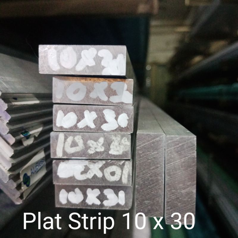 Jual Plat Strip Aluminium 10mm X 30mm X 1000mm Strip Alumunium Shopee Indonesia 1637