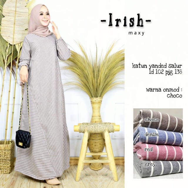 Terlaris irish maxy ara gamis murah